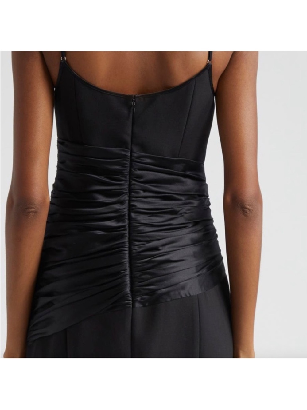 NWT cinq a sept | Anselle Silk Trim Mini Dress in black (sold out style/color) - Picture 6 of 14